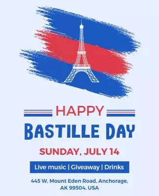 Bastille Day Celebration Event Flyer Template