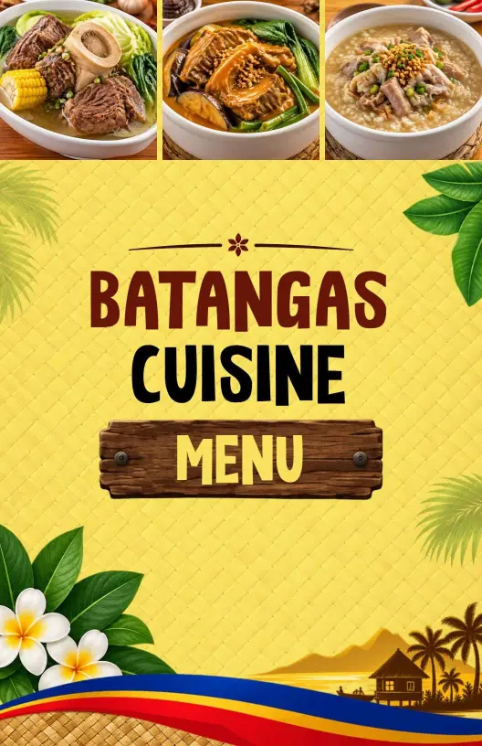 Batangas Traditional Food Menu Template