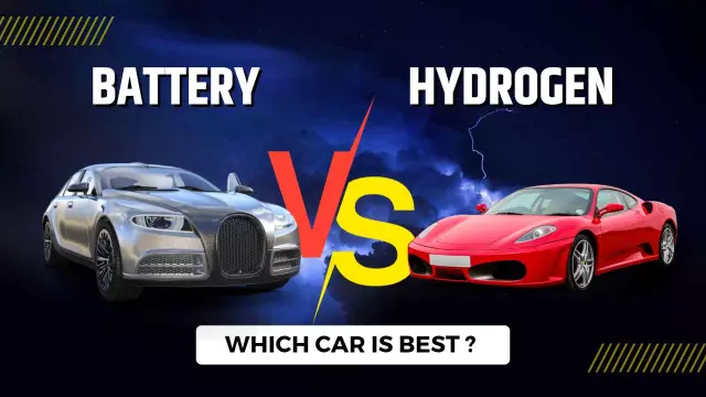 Battery vs Hydrogen Car Comparison YouTube Thumbnail Template