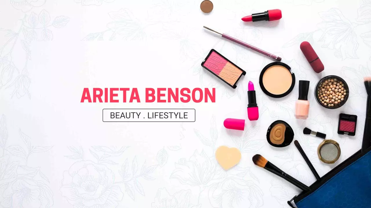 Beauty and Lifestyle Products on Neutral Background YouTube Banner Template