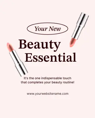 Beauty Product Promotion Poster Template