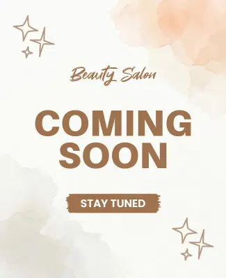 Beauty Salon Coming Soon Poster Template