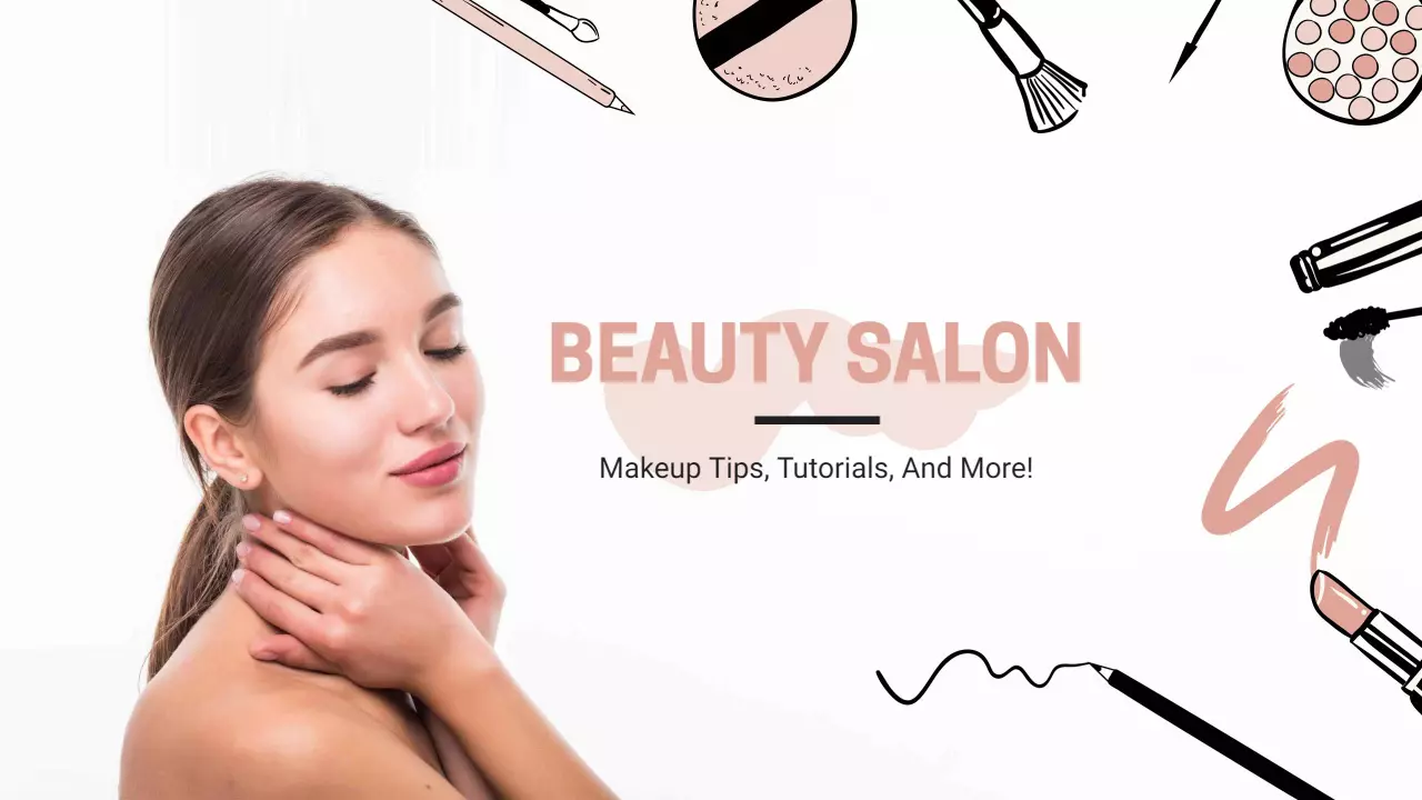 Beauty Salon Makeup Tips and Tutorials for YouTube Banner Template