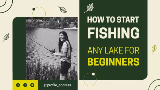 Beginner Fishing Tips Techniques Any Lake YouTube Thumbnail Template