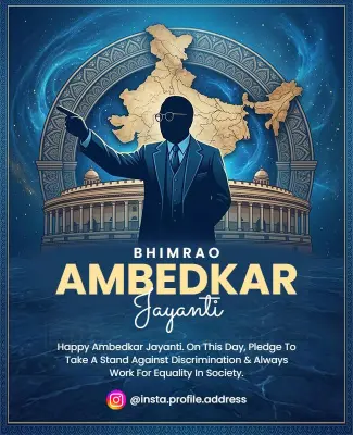 Bhimrao Ambedkar Jayanti Celebration Poster Template