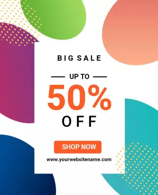 Big Discount Shopping Event Flyer Template