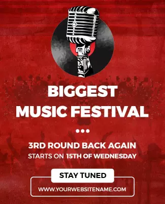 Biggest Music Festival Promo Flyer Template