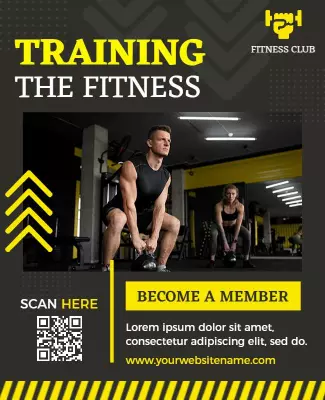 Birch Gym Training Flyer Template