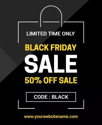 Black Friday Discount Promotion Flyer Template