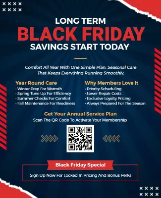 Black Friday Membership Savings Flyer Template