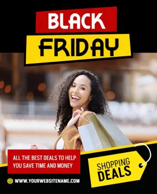 Black Friday Shopping Deals Flyer Template