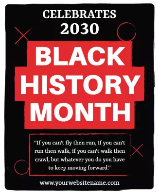 Black History Month Celebrate Flyer Template