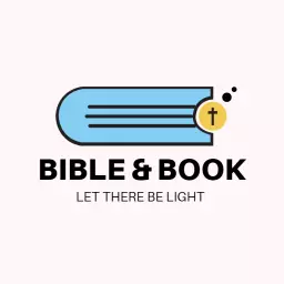 Blue and Yellow Book Design Symbolizing Biblical Teachings Logo Template