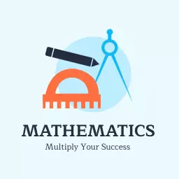 Blue Background with Geometric Tools Enhancing Mathematics Logo Template