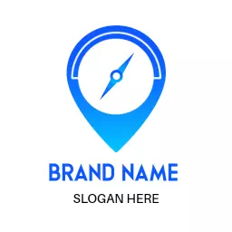 Blue Compass Design for Professional Surveyors Logo Template