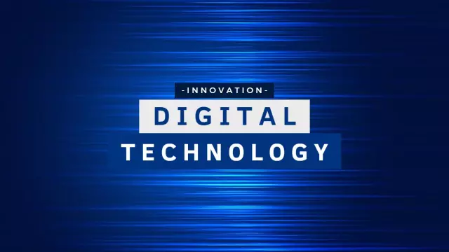 Blue Digital Technology Innovation YouTube Thumbnail Template