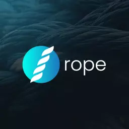 Blue Gradient Circular Rope Design for Brand Identity Logo Template