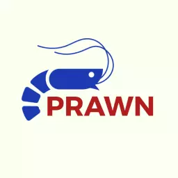 Blue Shrimp Design Symbolizing Fresh Seafood Delicacies Logo Template