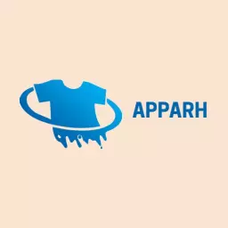 Blue T-Shirt in Motion Representing Cleaning Service Logo Template
