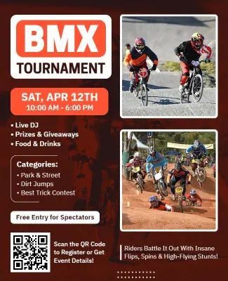 BMX Tournament Competition Flyer Template