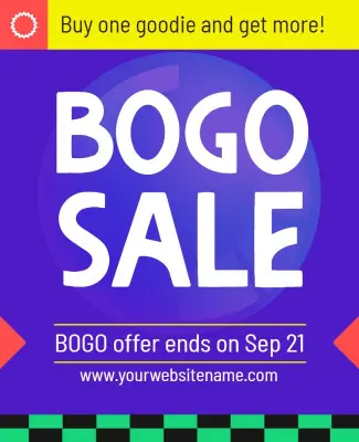 Promotional BOGO Sale Flyer Template