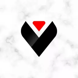Bold Black and Red Minimalist Geometric Design Logo Template