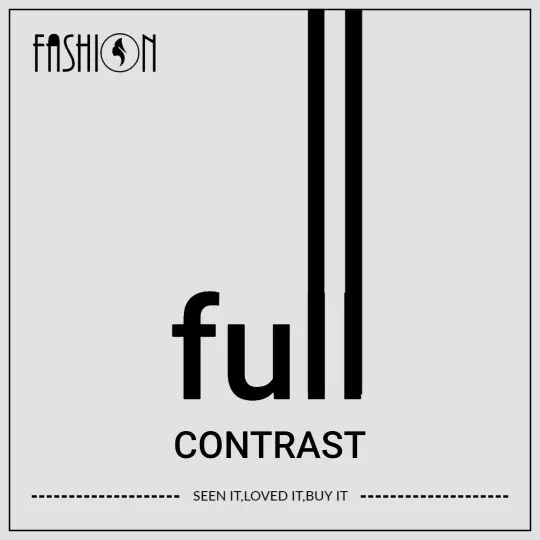 Bold Black and White Contrasting Typography Design Ad Template
