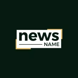 Bold Black and White Design for Modern News Logo Template