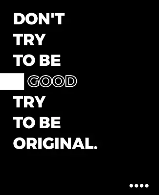 Bold Black and White Motivational Quote Poster Template