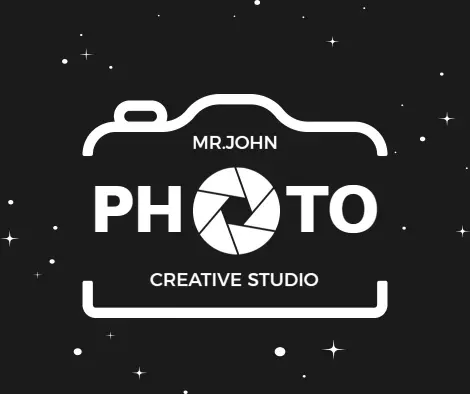 Bold Black and White Photography Typography Design Ad Template