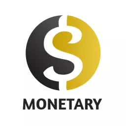 Bold Black and Yellow Symbol Representing Monetary Solutions Logo Template