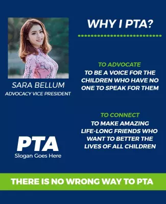 Bold Blue Advocacy Community Engagement Poster Template