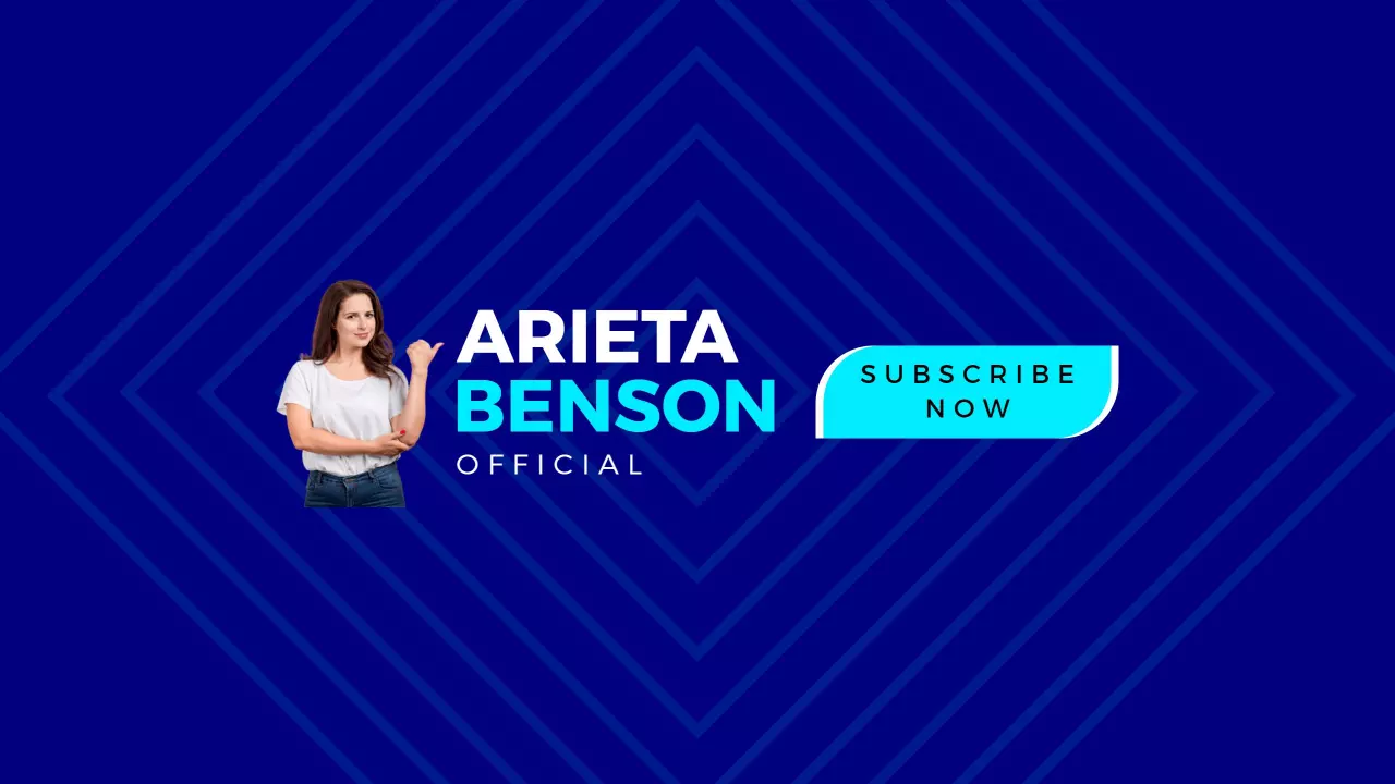 Bold Blue Background with Engaging YouTube Subscribe Banner Template