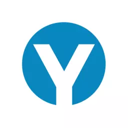 Bold Blue Letter Y in Circular Design for Alphabet Logo Template