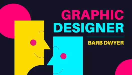 Bold Colorful Abstract Graphic Designer Business Card Template