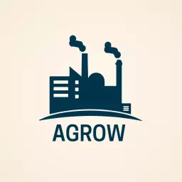 Bold Dark Factory Design Highlighting Industrial Growth Logo Template
