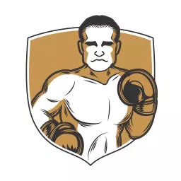 Bold Fighter Design Showcasing Boxing Sports Spirit Logo Template