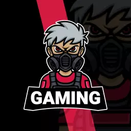 Bold Gamer Character Representing Esports and Competitive Gaming Logo Template