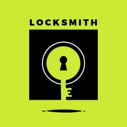 Bold Green and Black Logo Showcasing Reliable Locksmith Services Logo Template