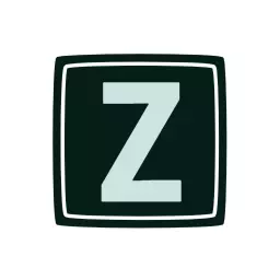 Bold Green and Light Teal Alphabet Z Design Logo Template