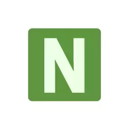 Bold Green Background Featuring Letter N in Alphabet Logo Template