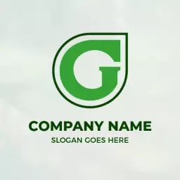 Bold Green Letter G Design Representing Business Identity Logo Template