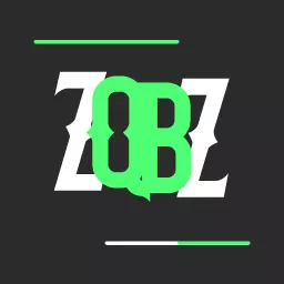 Bold Green Letter Monogram Design for Initials ZB Logo Template