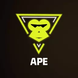 Bold Green Monkey Face Design Representing Ape Logo Template