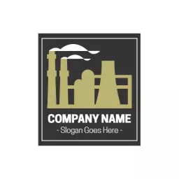 Bold Industrial Design with Dark Background and Equipment Logo Template