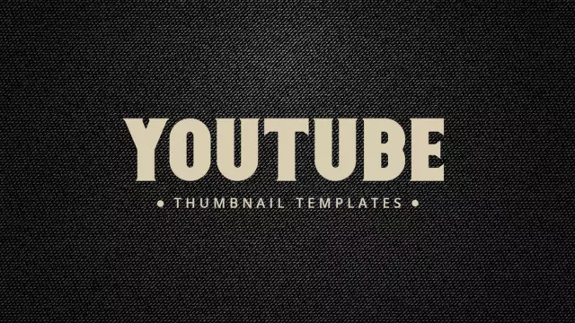 Bold Minimalist Abstract Design YouTube Thumbnail Template