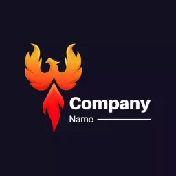 Bold Phoenix Design Symbolizing Fire Industry Logo Template