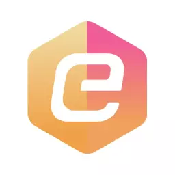 Bold Pink and Orange Hexagon Featuring G Letter Logo Template