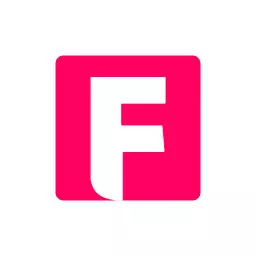 Bold Pink Letter F Design for Creative Alphabet Logo Template