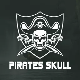 Bold Pirate Skull Design Featuring Crossed Swords Logo Template